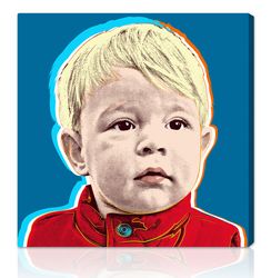 Classic Warhol Pop Art Custom Kid Portraits